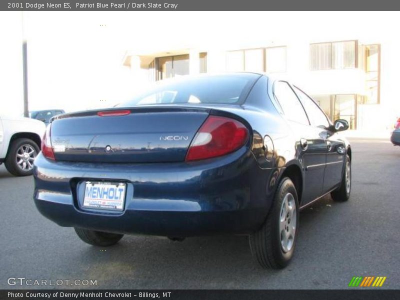 Patriot Blue Pearl / Dark Slate Gray 2001 Dodge Neon ES