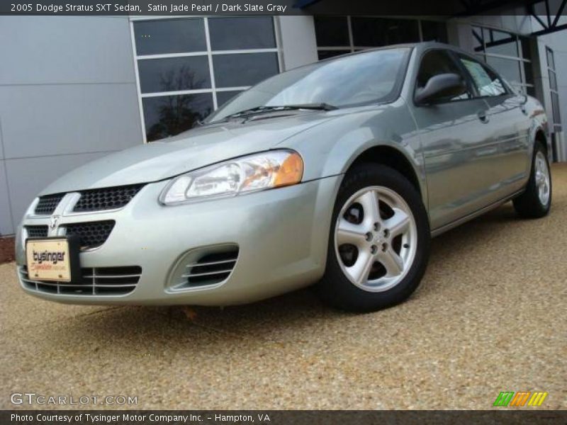 Satin Jade Pearl / Dark Slate Gray 2005 Dodge Stratus SXT Sedan