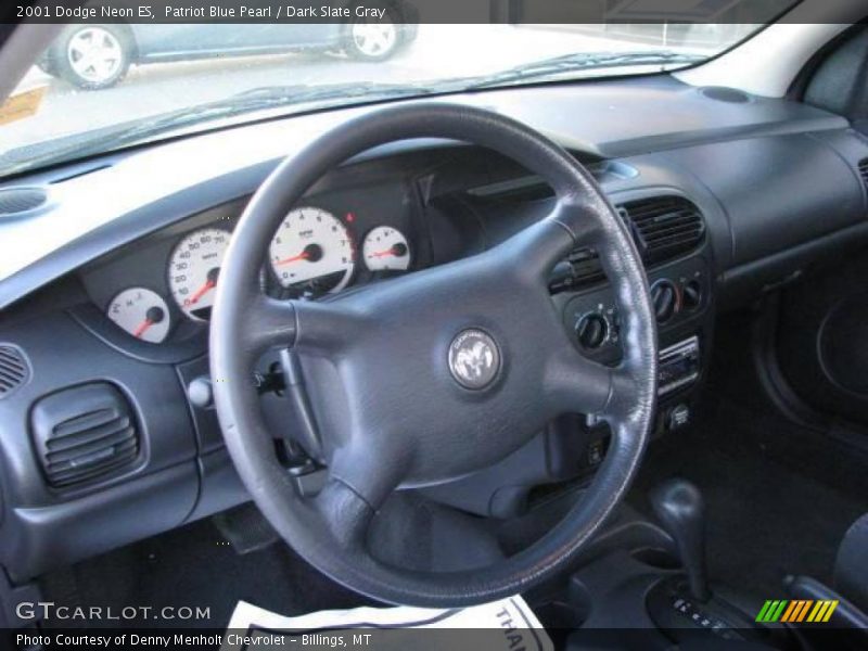 Patriot Blue Pearl / Dark Slate Gray 2001 Dodge Neon ES