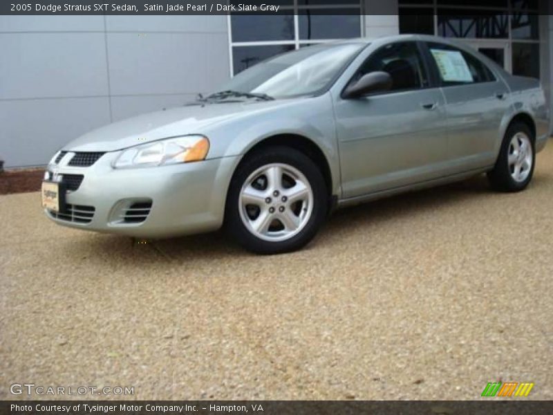 Satin Jade Pearl / Dark Slate Gray 2005 Dodge Stratus SXT Sedan