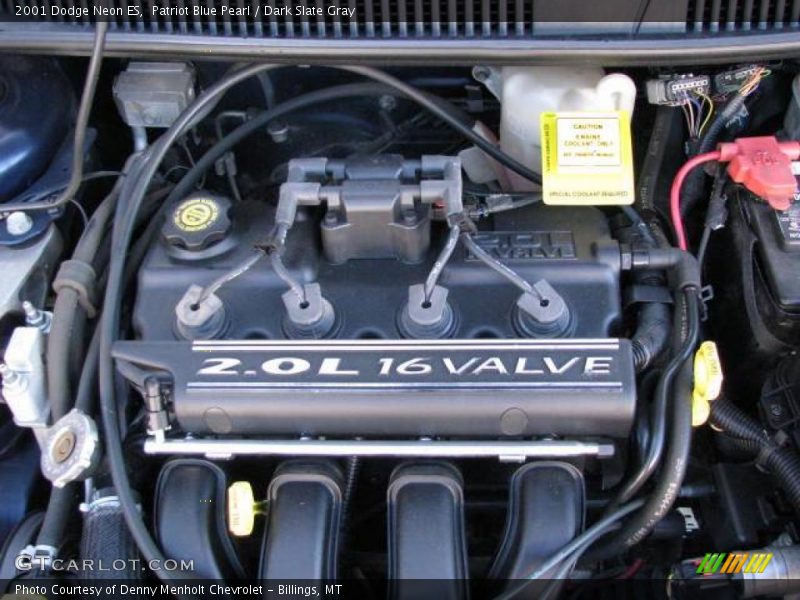 Patriot Blue Pearl / Dark Slate Gray 2001 Dodge Neon ES