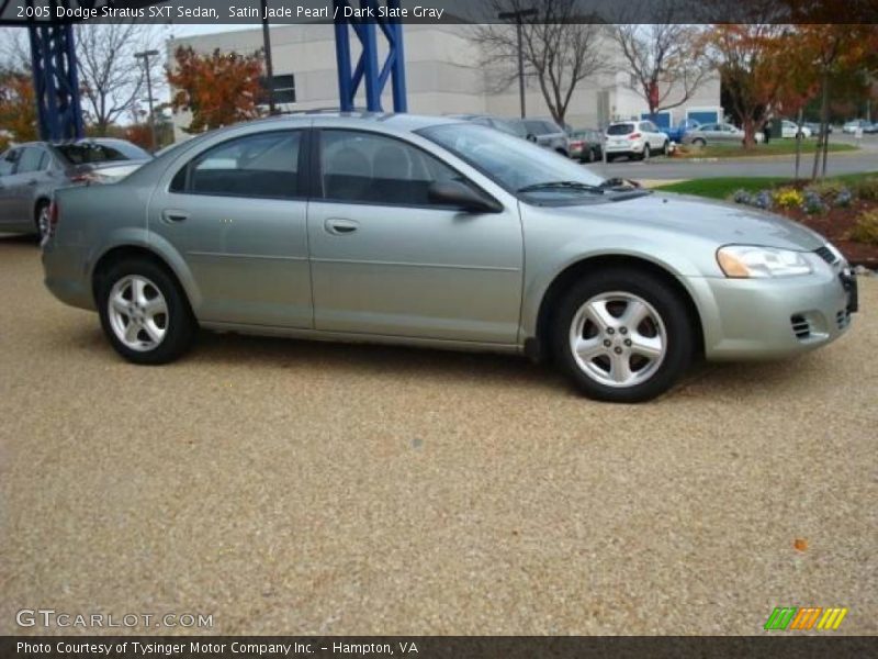 Satin Jade Pearl / Dark Slate Gray 2005 Dodge Stratus SXT Sedan
