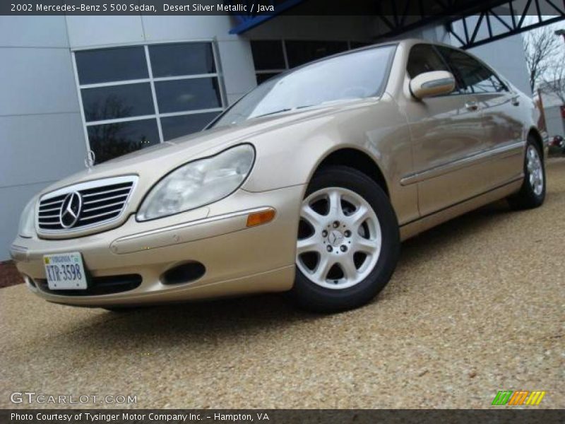 Desert Silver Metallic / Java 2002 Mercedes-Benz S 500 Sedan