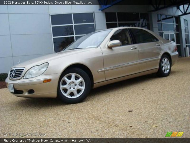 Desert Silver Metallic / Java 2002 Mercedes-Benz S 500 Sedan