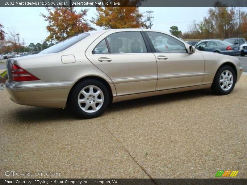 Desert Silver Metallic / Java 2002 Mercedes-Benz S 500 Sedan