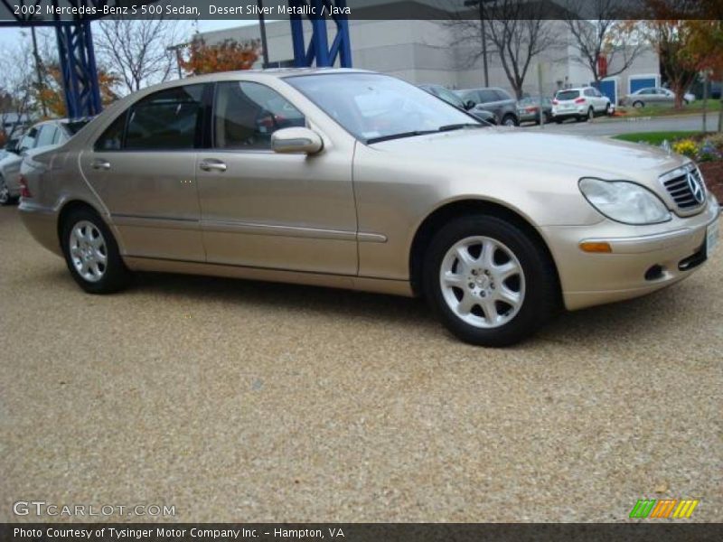 Desert Silver Metallic / Java 2002 Mercedes-Benz S 500 Sedan
