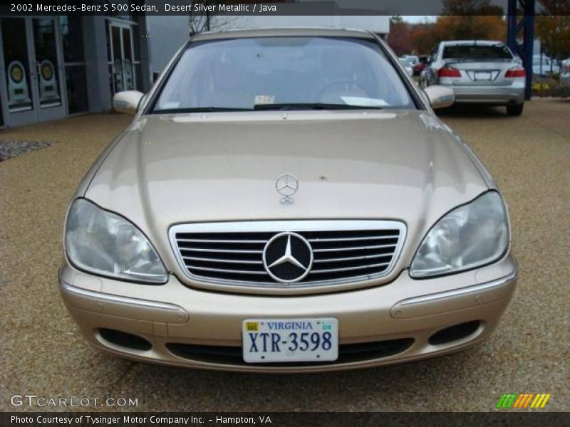 Desert Silver Metallic / Java 2002 Mercedes-Benz S 500 Sedan