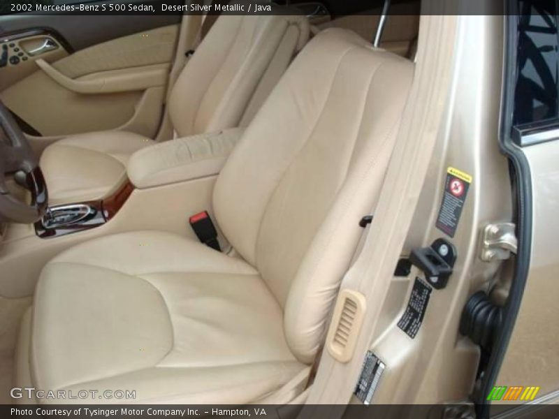 Desert Silver Metallic / Java 2002 Mercedes-Benz S 500 Sedan