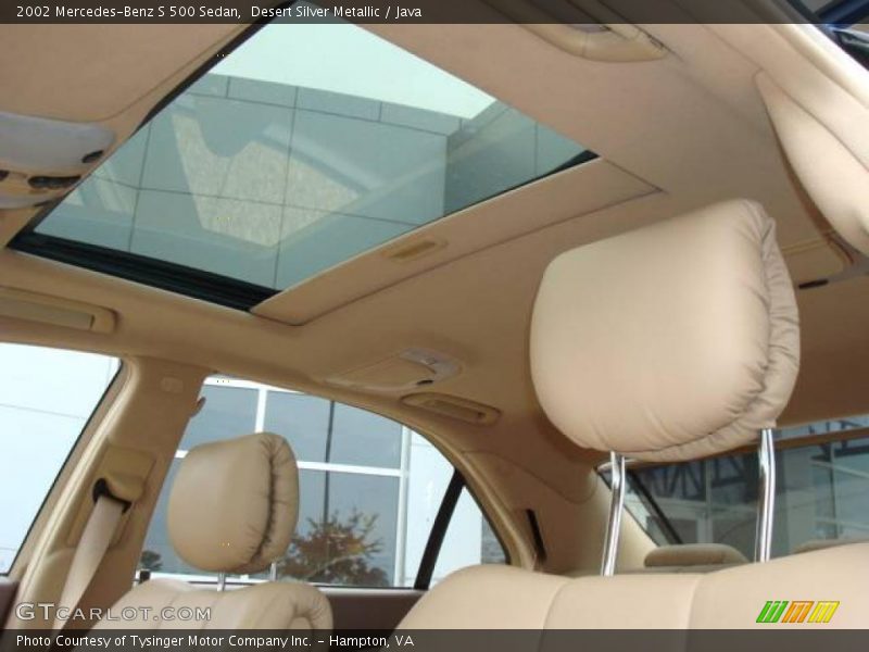 Desert Silver Metallic / Java 2002 Mercedes-Benz S 500 Sedan