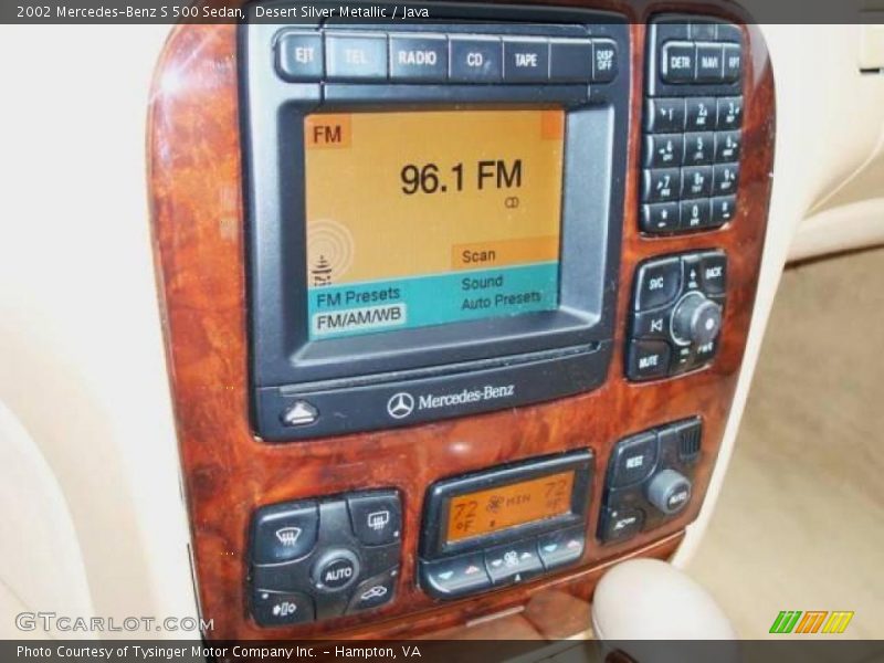 Desert Silver Metallic / Java 2002 Mercedes-Benz S 500 Sedan
