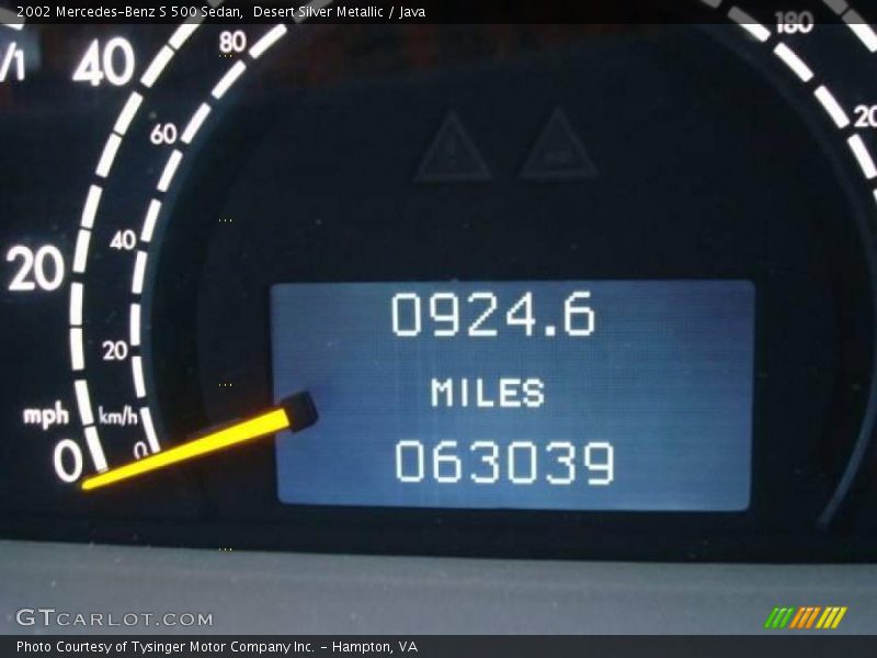 Desert Silver Metallic / Java 2002 Mercedes-Benz S 500 Sedan