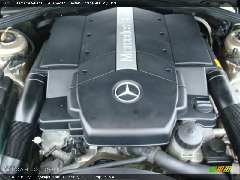 Desert Silver Metallic / Java 2002 Mercedes-Benz S 500 Sedan