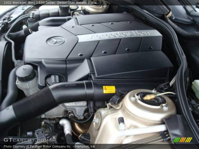 Desert Silver Metallic / Java 2002 Mercedes-Benz S 500 Sedan