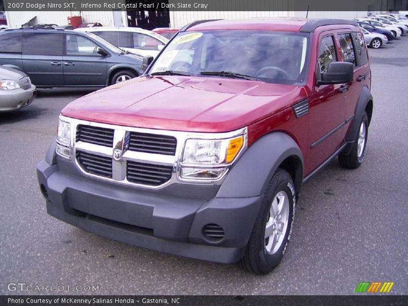 Inferno Red Crystal Pearl / Dark Slate Gray 2007 Dodge Nitro SXT