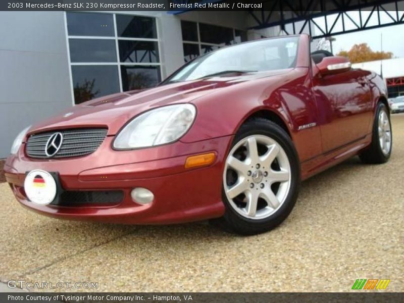 Firemist Red Metallic / Charcoal 2003 Mercedes-Benz SLK 230 Kompressor Roadster