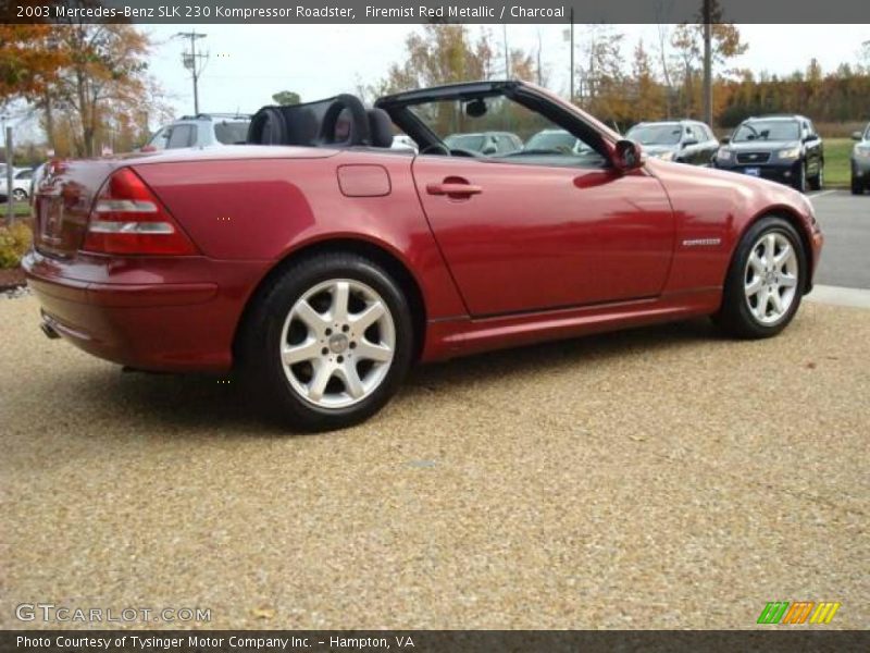 Firemist Red Metallic / Charcoal 2003 Mercedes-Benz SLK 230 Kompressor Roadster
