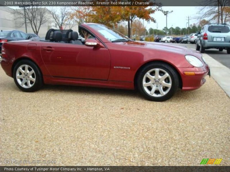 Firemist Red Metallic / Charcoal 2003 Mercedes-Benz SLK 230 Kompressor Roadster