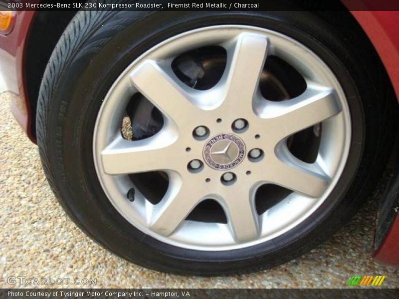 Firemist Red Metallic / Charcoal 2003 Mercedes-Benz SLK 230 Kompressor Roadster