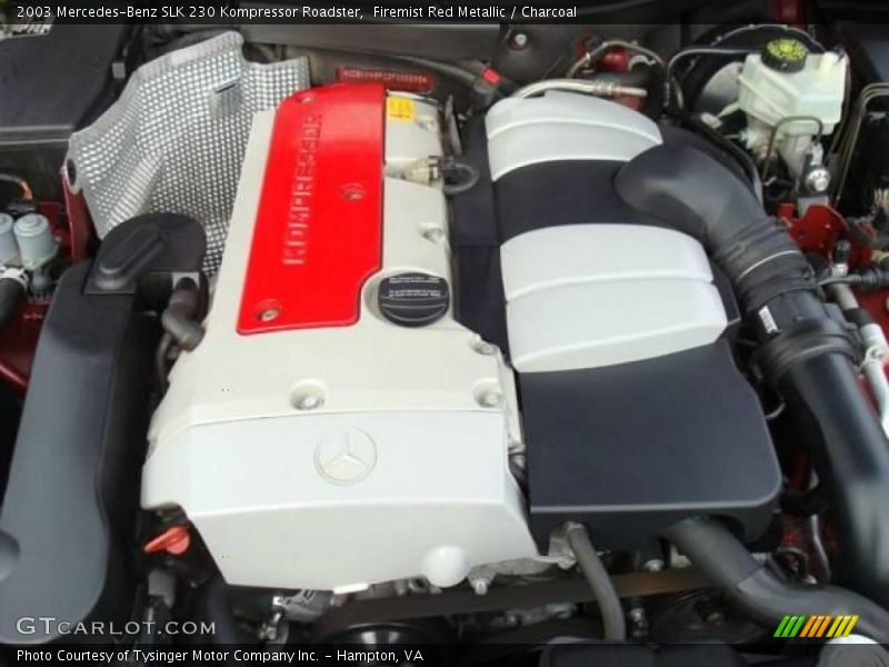 Firemist Red Metallic / Charcoal 2003 Mercedes-Benz SLK 230 Kompressor Roadster