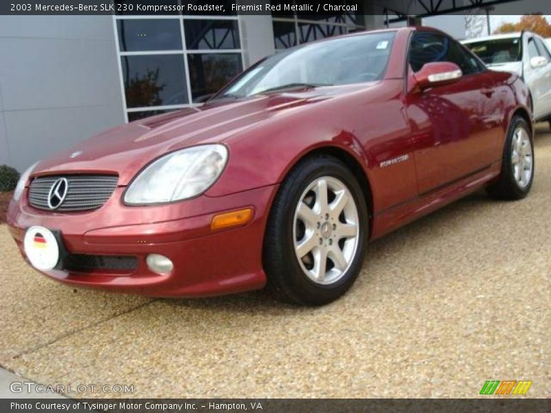 Firemist Red Metallic / Charcoal 2003 Mercedes-Benz SLK 230 Kompressor Roadster