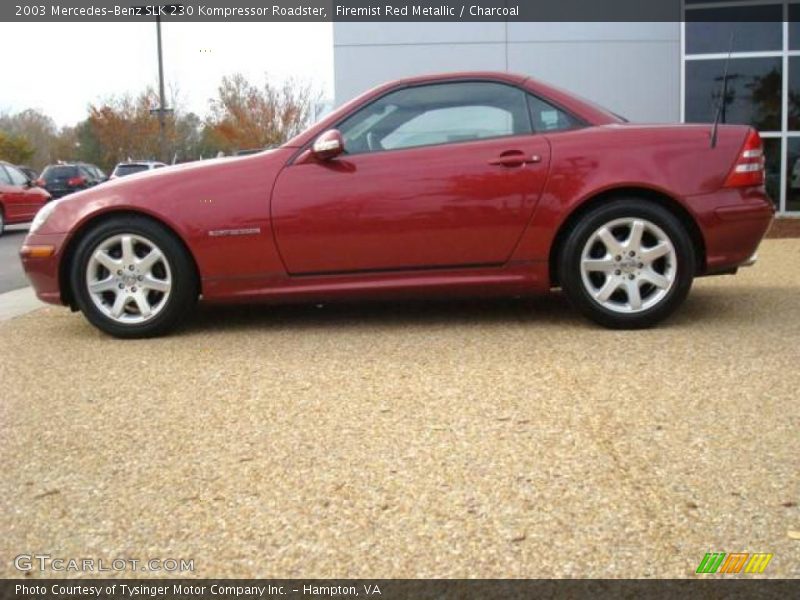 Firemist Red Metallic / Charcoal 2003 Mercedes-Benz SLK 230 Kompressor Roadster