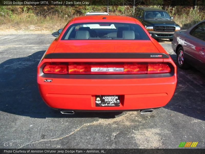 TorRed / Dark Slate Gray 2010 Dodge Challenger SRT8