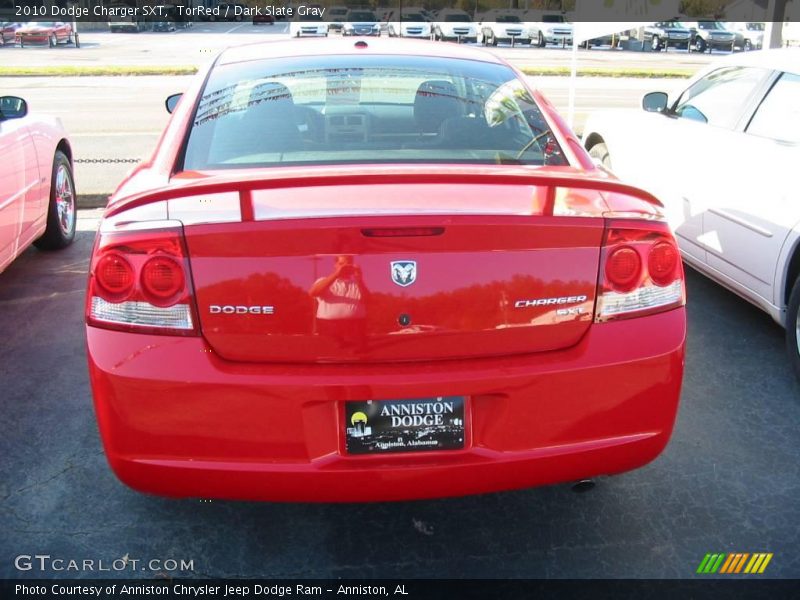 TorRed / Dark Slate Gray 2010 Dodge Charger SXT