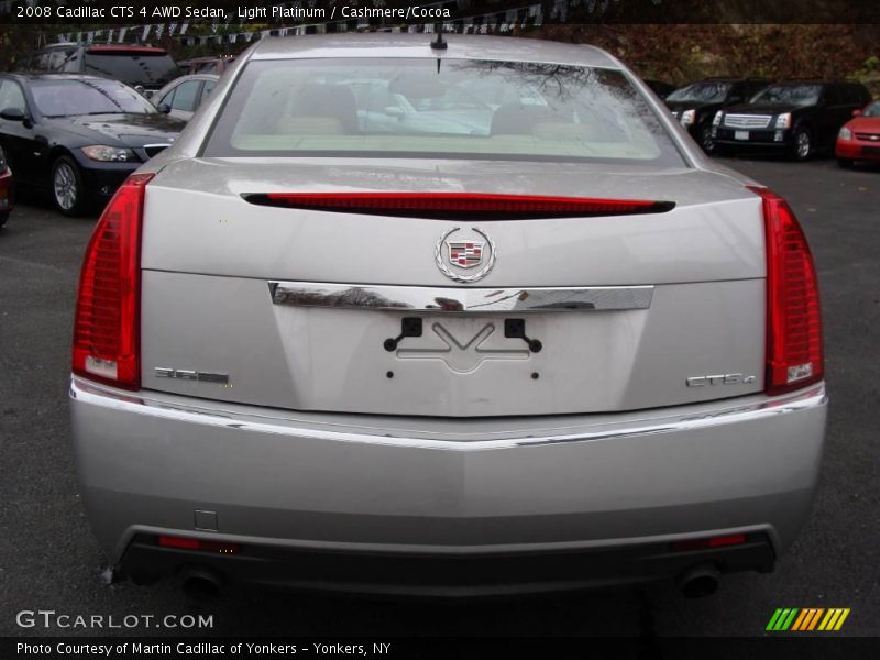 Light Platinum / Cashmere/Cocoa 2008 Cadillac CTS 4 AWD Sedan