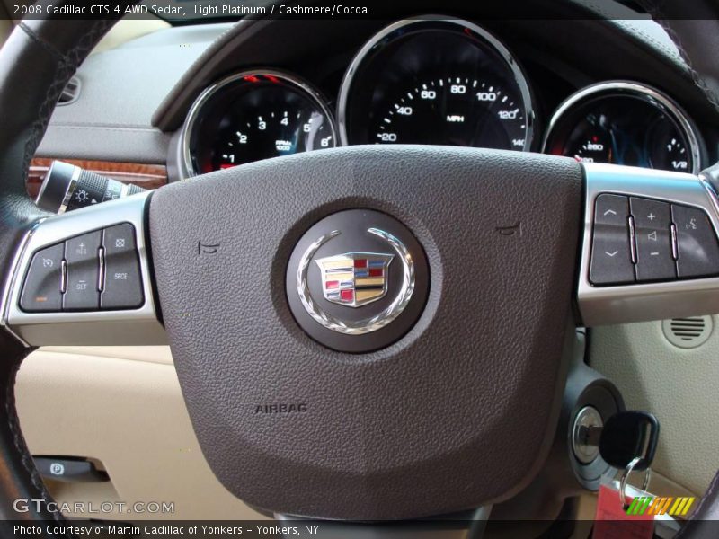 Light Platinum / Cashmere/Cocoa 2008 Cadillac CTS 4 AWD Sedan