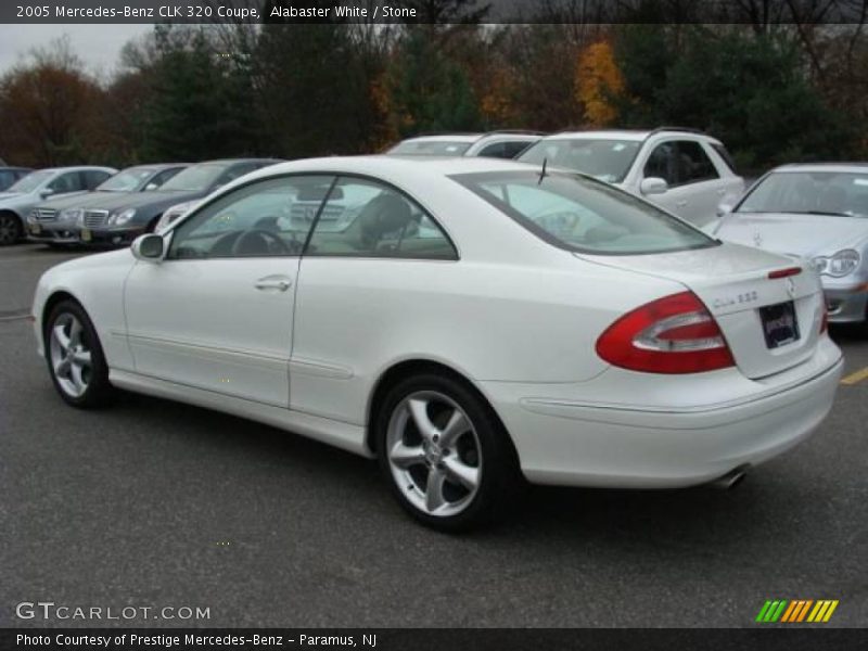 Alabaster White / Stone 2005 Mercedes-Benz CLK 320 Coupe