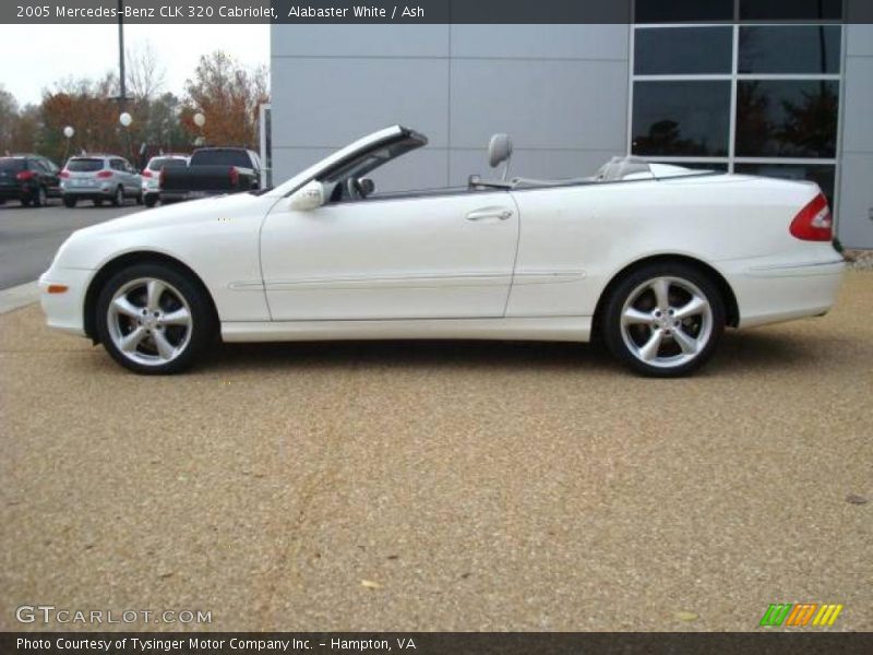 Alabaster White / Ash 2005 Mercedes-Benz CLK 320 Cabriolet