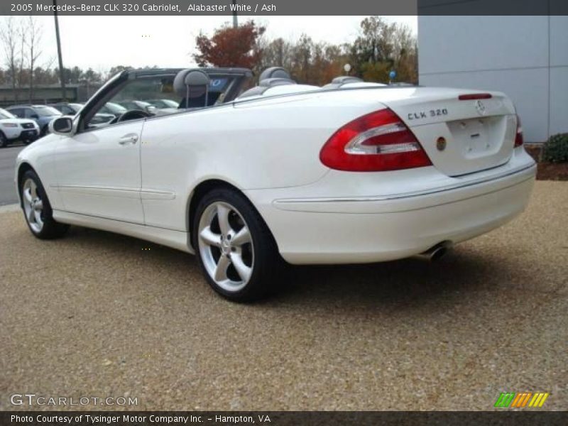 Alabaster White / Ash 2005 Mercedes-Benz CLK 320 Cabriolet
