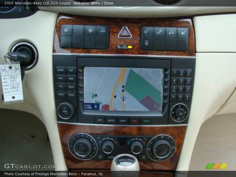 Alabaster White / Stone 2005 Mercedes-Benz CLK 320 Coupe