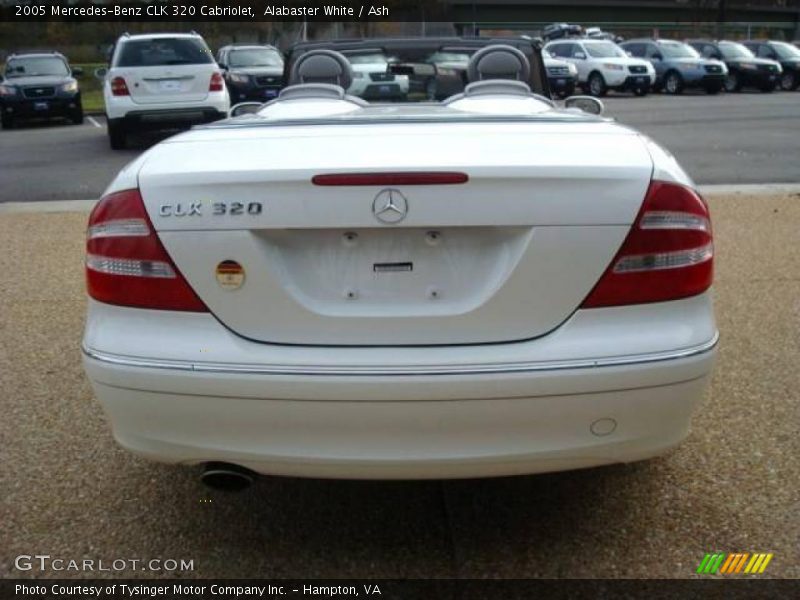 Alabaster White / Ash 2005 Mercedes-Benz CLK 320 Cabriolet