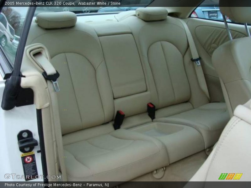 Alabaster White / Stone 2005 Mercedes-Benz CLK 320 Coupe
