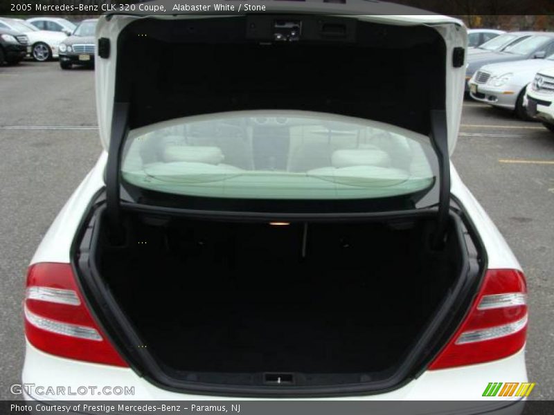 Alabaster White / Stone 2005 Mercedes-Benz CLK 320 Coupe