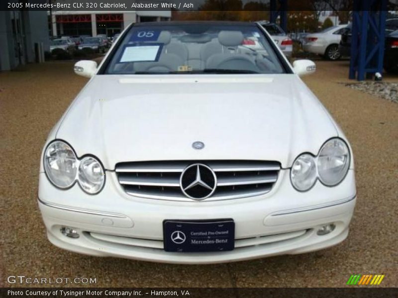 Alabaster White / Ash 2005 Mercedes-Benz CLK 320 Cabriolet