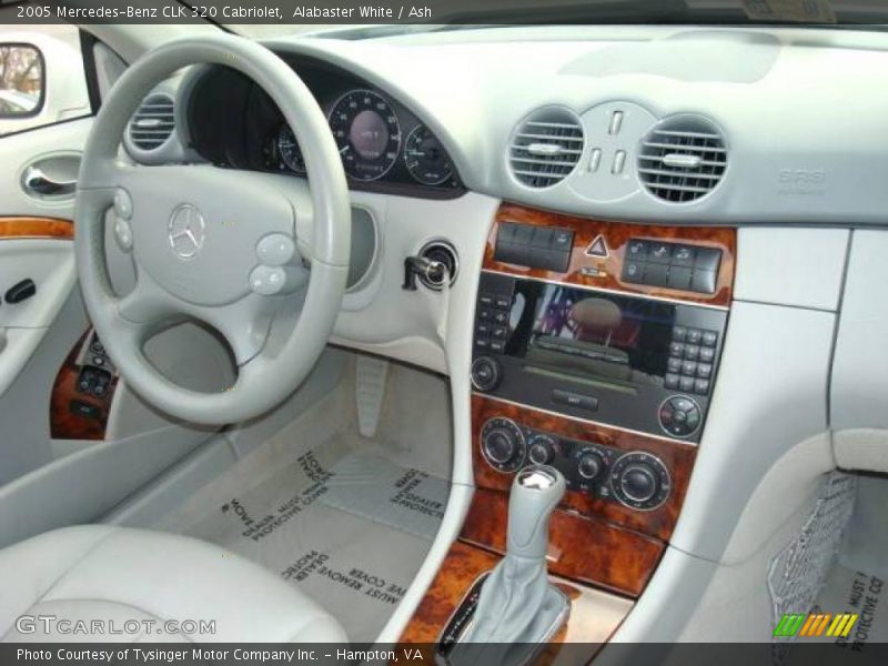 Alabaster White / Ash 2005 Mercedes-Benz CLK 320 Cabriolet