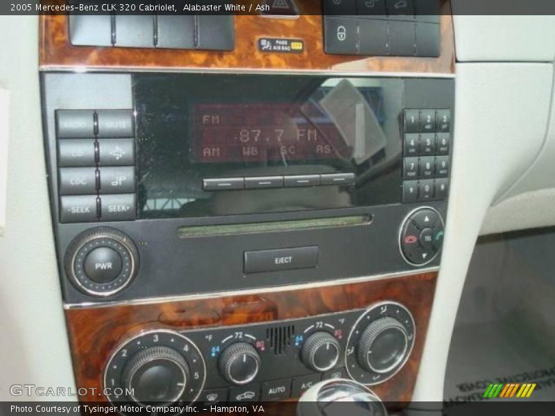 Alabaster White / Ash 2005 Mercedes-Benz CLK 320 Cabriolet