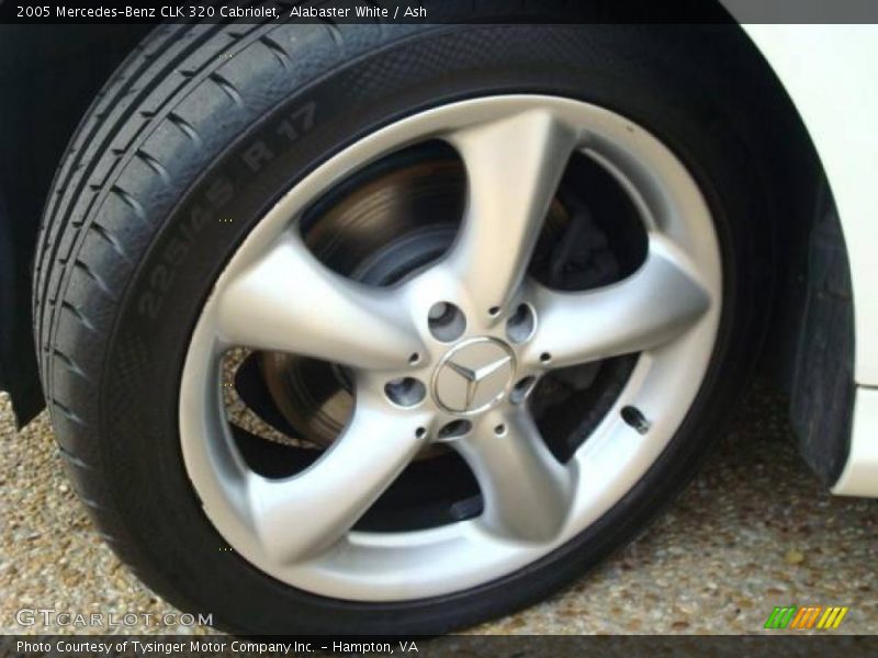 Alabaster White / Ash 2005 Mercedes-Benz CLK 320 Cabriolet