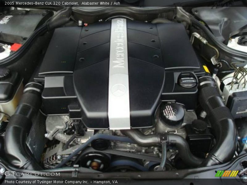 Alabaster White / Ash 2005 Mercedes-Benz CLK 320 Cabriolet