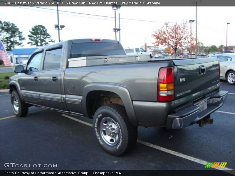 Medium Charcoal Gray Metallic / Graphite 2001 Chevrolet Silverado 2500HD LS Crew Cab
