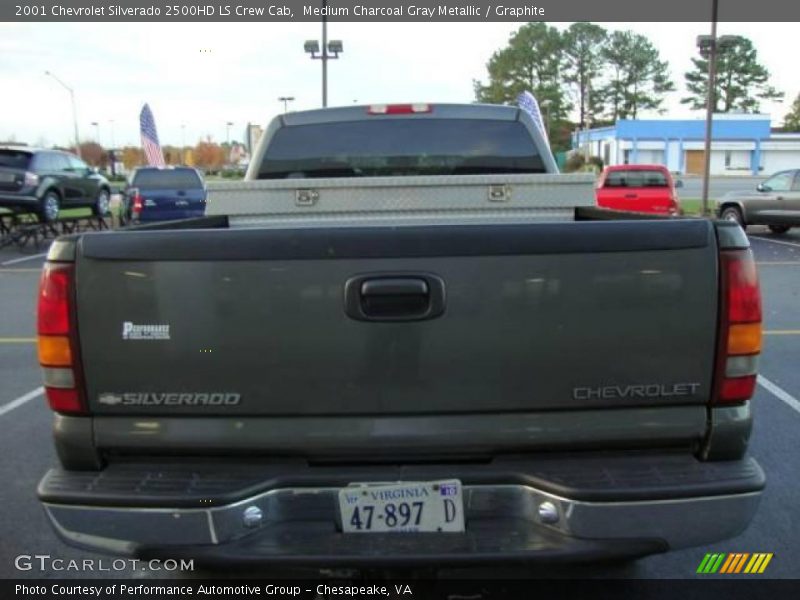 Medium Charcoal Gray Metallic / Graphite 2001 Chevrolet Silverado 2500HD LS Crew Cab