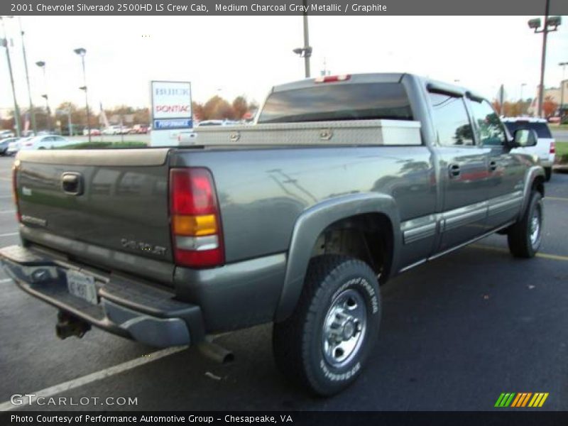 Medium Charcoal Gray Metallic / Graphite 2001 Chevrolet Silverado 2500HD LS Crew Cab