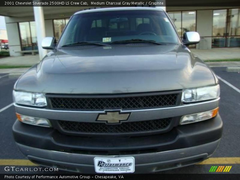 Medium Charcoal Gray Metallic / Graphite 2001 Chevrolet Silverado 2500HD LS Crew Cab