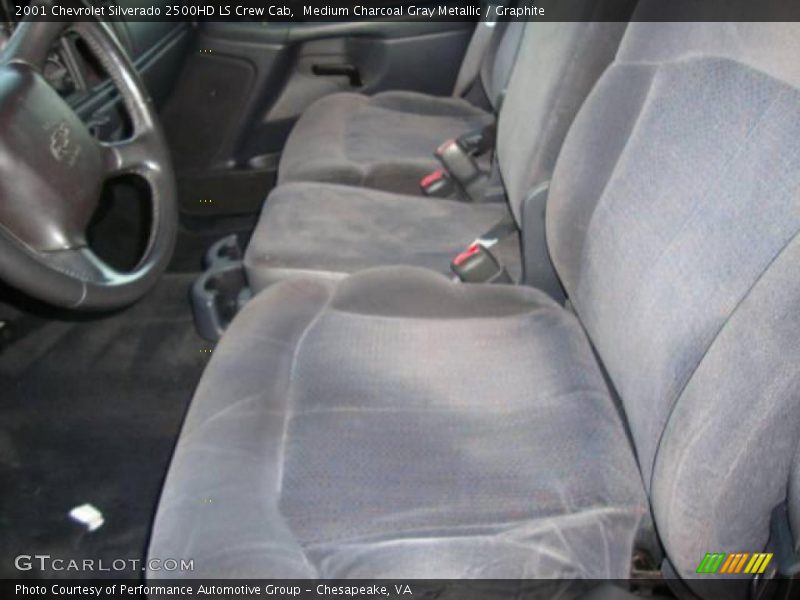 Medium Charcoal Gray Metallic / Graphite 2001 Chevrolet Silverado 2500HD LS Crew Cab