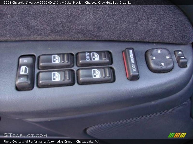 Medium Charcoal Gray Metallic / Graphite 2001 Chevrolet Silverado 2500HD LS Crew Cab