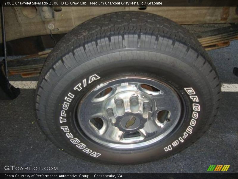 Medium Charcoal Gray Metallic / Graphite 2001 Chevrolet Silverado 2500HD LS Crew Cab