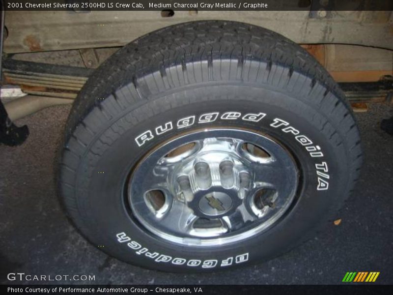 Medium Charcoal Gray Metallic / Graphite 2001 Chevrolet Silverado 2500HD LS Crew Cab
