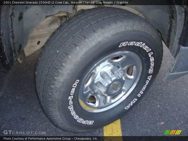 Medium Charcoal Gray Metallic / Graphite 2001 Chevrolet Silverado 2500HD LS Crew Cab